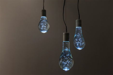 recycled glass water balloon lights