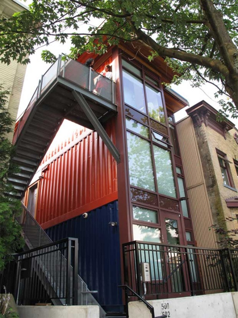shipping container apartments alexander street vancouver