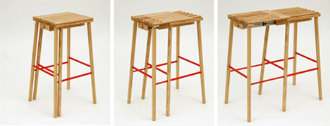 room for two expanding stool