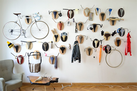 upcycle fetish wall mounted bike trophies
