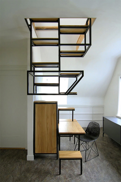 Steep Modern Stair System 3
