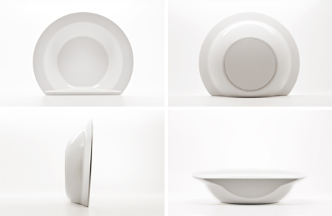 ceramic scoop bowl