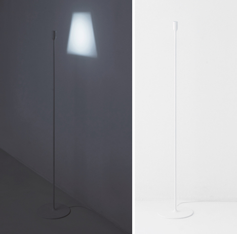 lamp projects its own shade in light