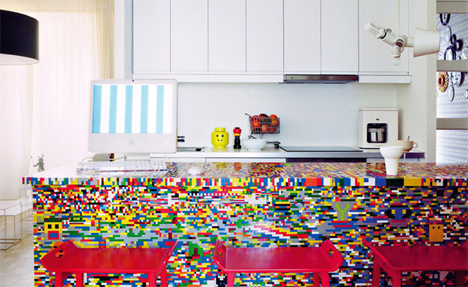 lego covered ikea kitchen table munchausen