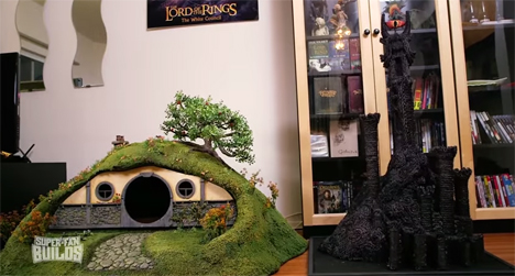 lotr litter box and eye of sauron scratching post
