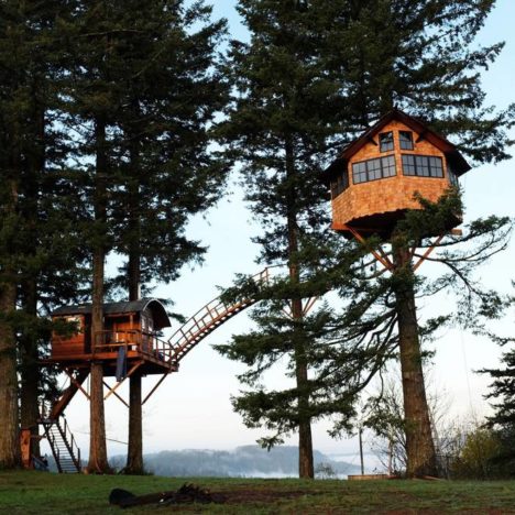 cinder cone double treehouse