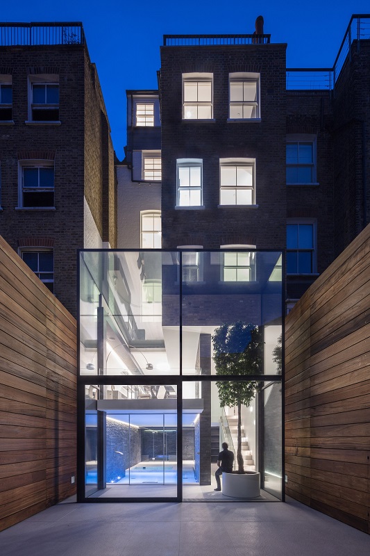 Victorian Remix: London Home Extended with a Glass Box and Basement Pool