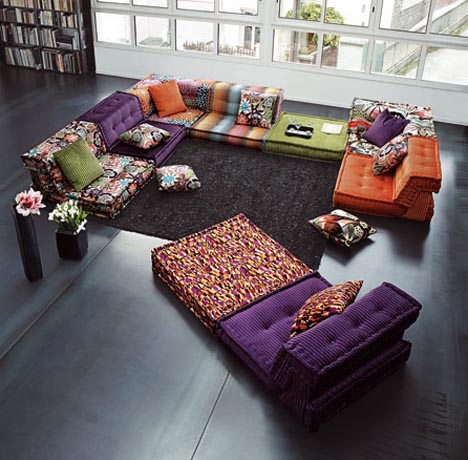 Colorful Furniture Sets For Creative, Colorful Living Room Sofa Sets